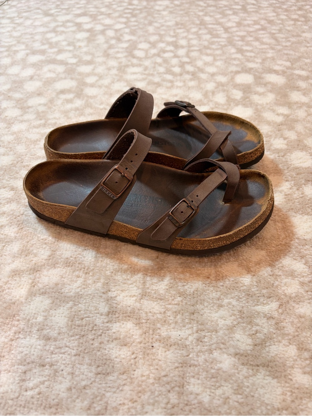 Birkenstock Women's Brown Double Strap Sandals